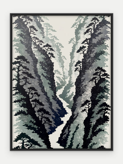 Plakat Wąwóz w ramie, oprawa: aluminium czarne, format 30 × 40 cm