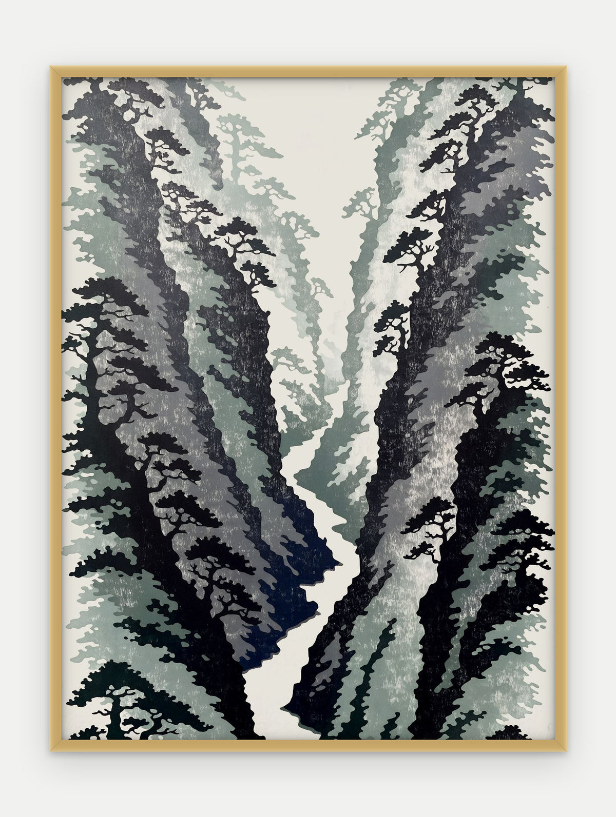 Plakat Wąwóz w ramie, oprawa: aluminium złote, format 30 × 40 cm