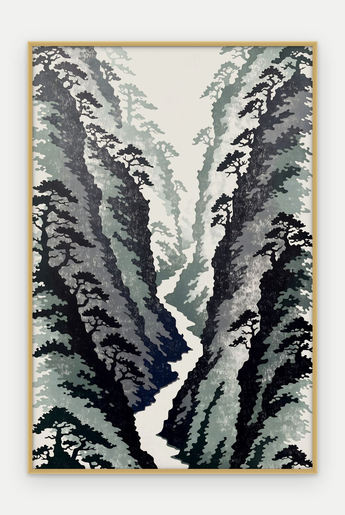 Plakat Wąwóz w ramie, oprawa: aluminium złote, format 40 × 60 cm