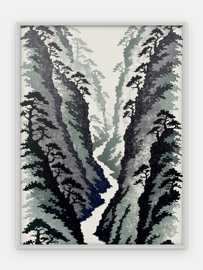 Plakat Wąwóz w ramie, oprawa: aluminium srebrne, format 30 × 40 cm