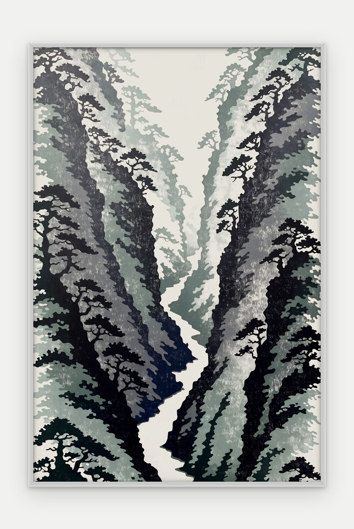 Plakat Wąwóz w ramie, oprawa: aluminium srebrne, format 40 × 60 cm