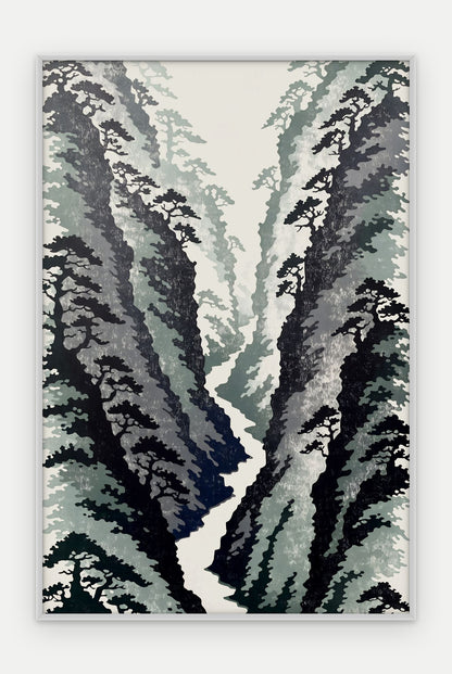 Plakat Wąwóz w ramie, oprawa: aluminium srebrne, format 40 × 60 cm