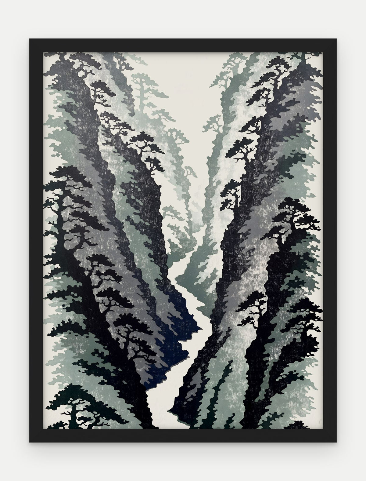Plakat Wąwóz w ramie, oprawa: drewno czarne, format 30 × 40 cm