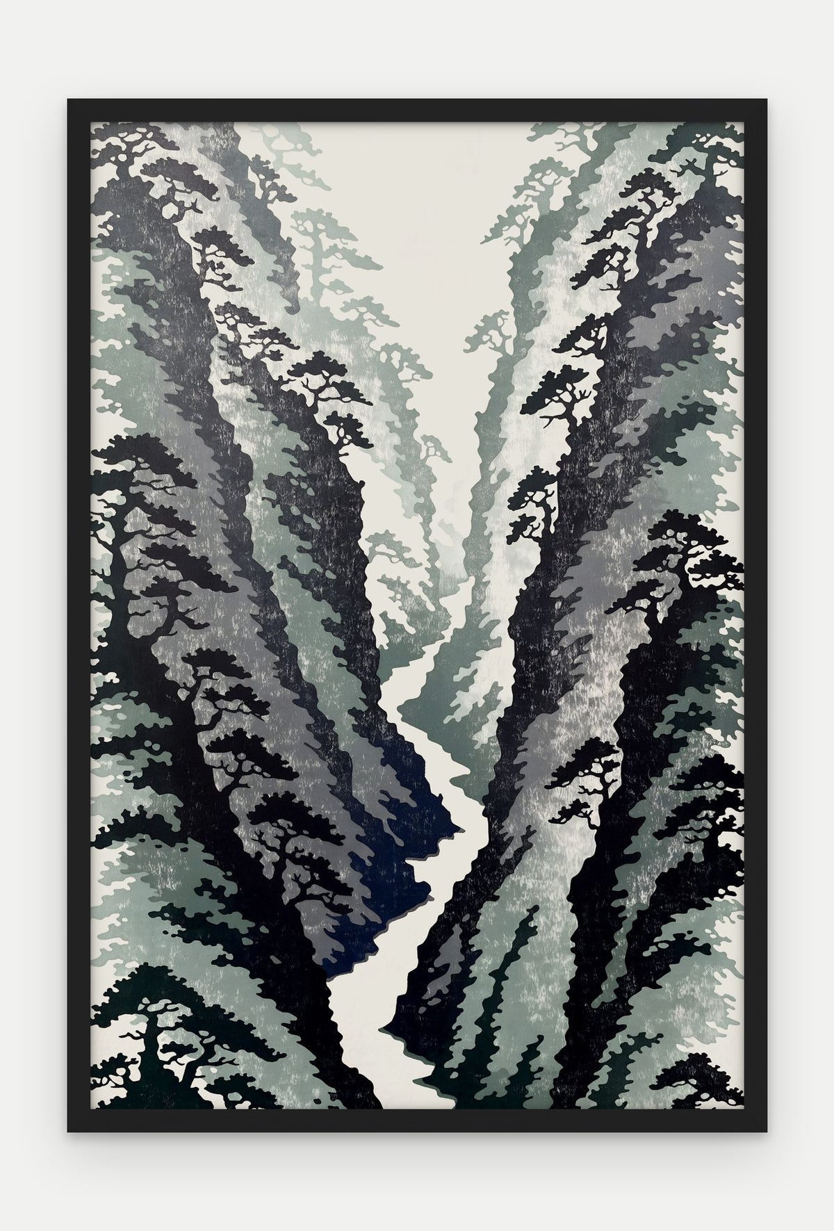 Plakat Wąwóz w ramie, oprawa: drewno czarne, format 40 × 60 cm