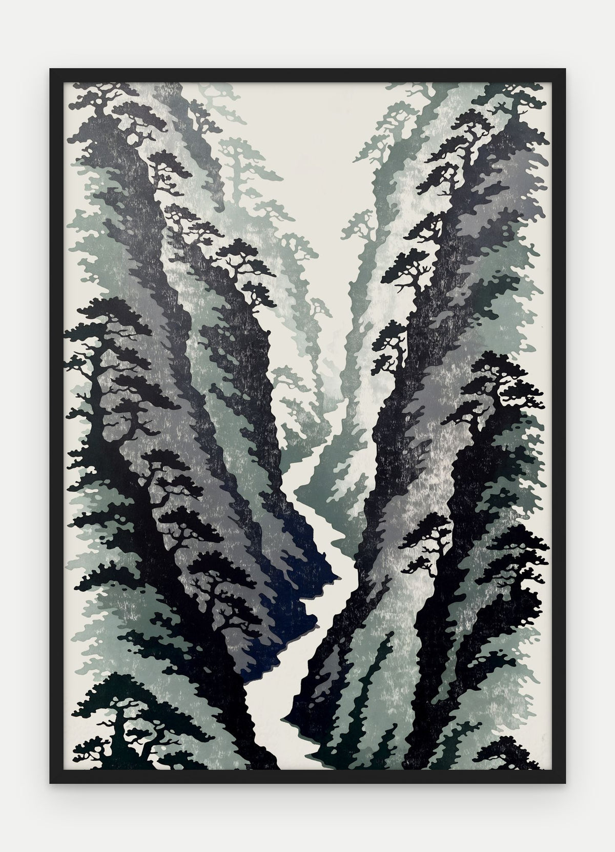 Plakat Wąwóz w ramie, oprawa: drewno czarne, format 50 × 70 cm