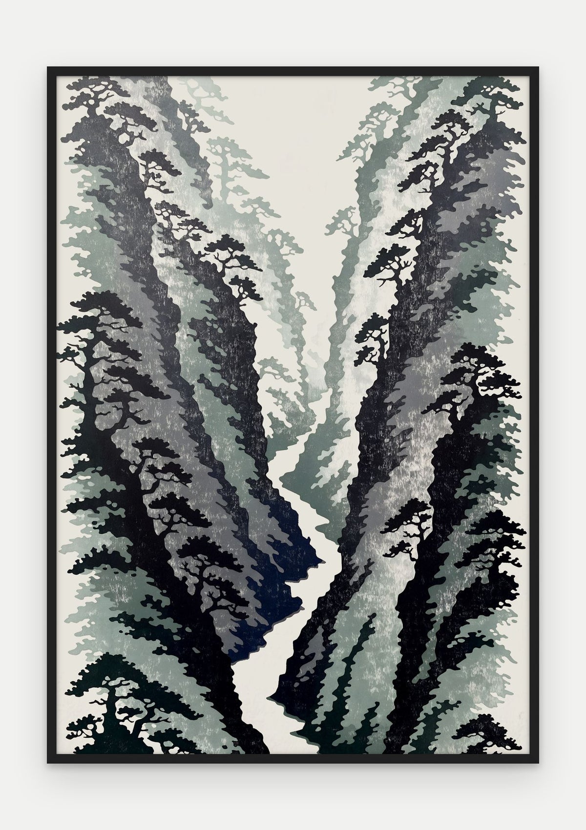 Plakat Wąwóz w ramie, oprawa: drewno czarne, format 70 × 100 cm