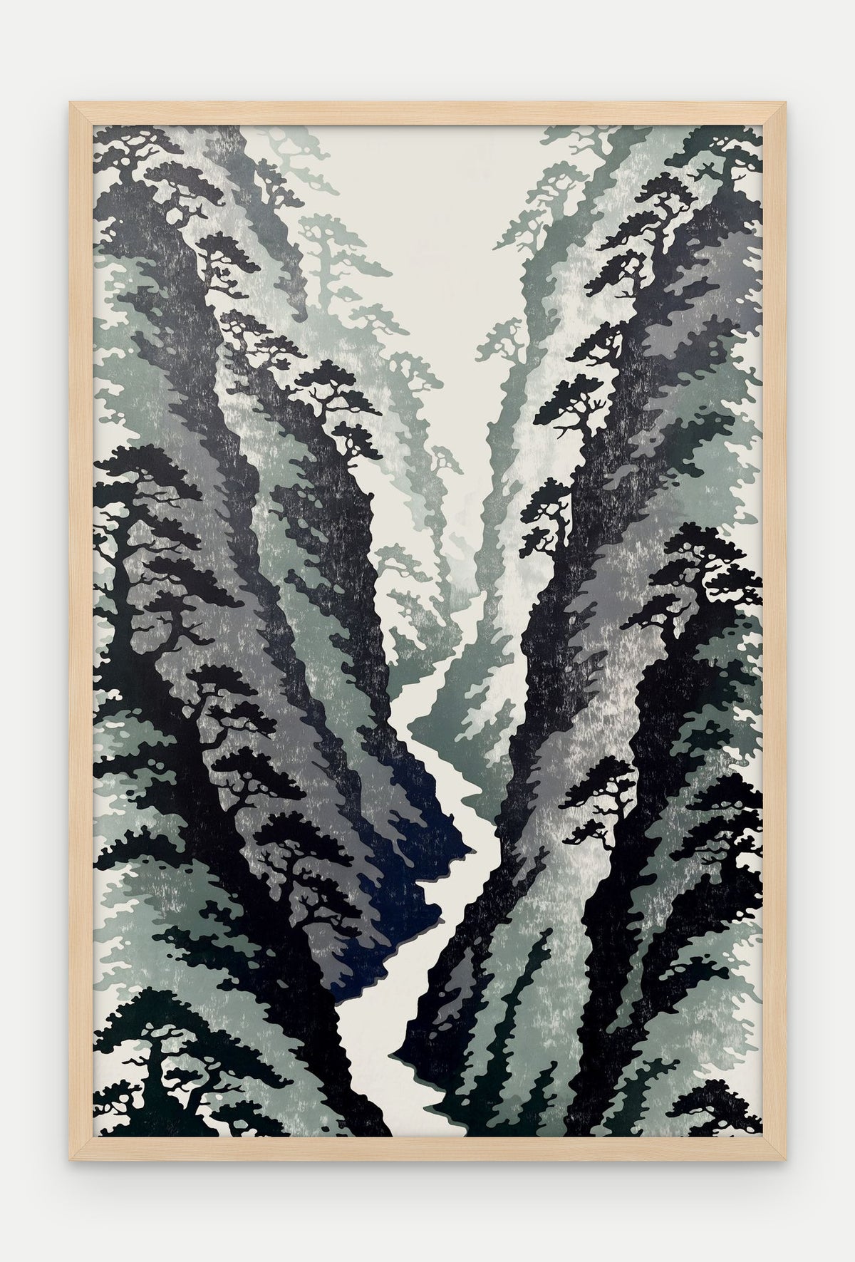 Plakat Wąwóz w ramie, oprawa: drewno naturalne, format 40 × 60 cm