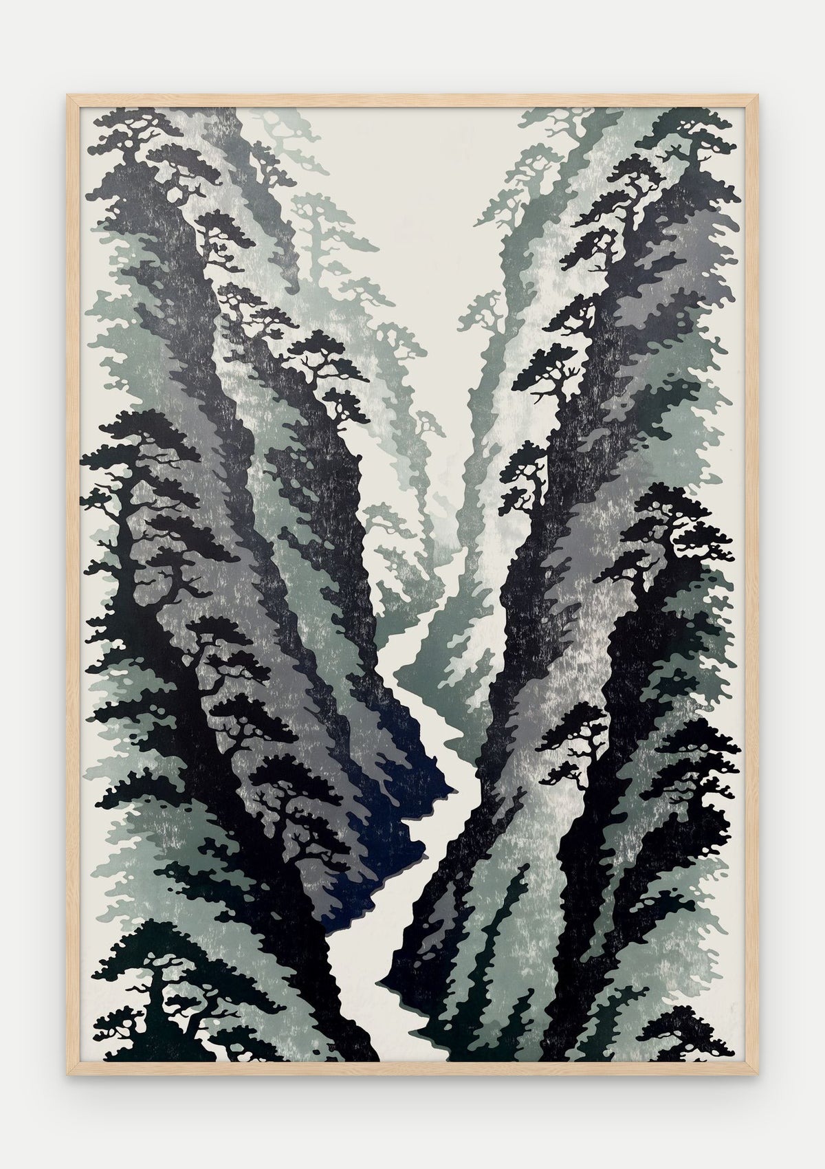Plakat Wąwóz w ramie, oprawa: drewno naturalne, format 70 × 100 cm