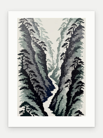 Plakat Wąwóz bez oprawy, z passe-partout, format 30 × 40 cm