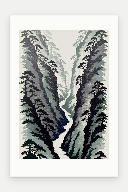Plakat Wąwóz bez oprawy, z passe-partout, format 40 × 60 cm