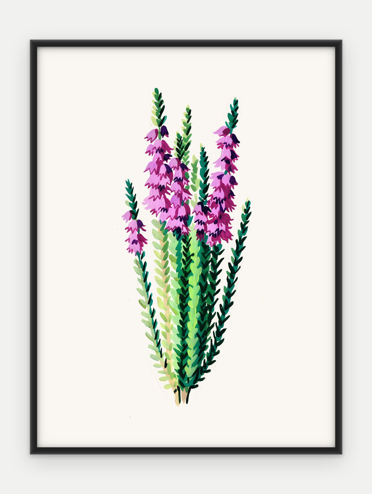Plakat Wrzos w ramie, oprawa: aluminium czarne, format 30 × 40 cm