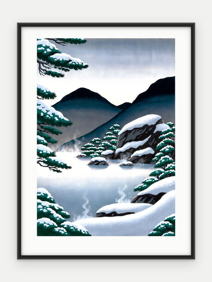 Plakat Źródło w ramie, oprawa: aluminium czarne, z passe-partout, format 30 × 40 cm