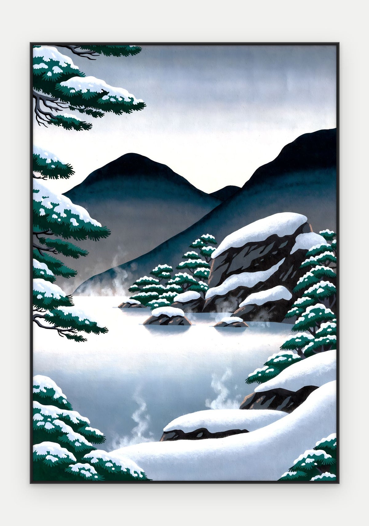 Plakat Źródło w ramie, oprawa: aluminium czarne, format 70 × 100 cm