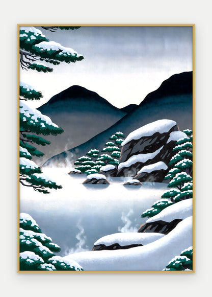 Plakat Źródło w ramie, oprawa: aluminium złote, format 50 × 70 cm