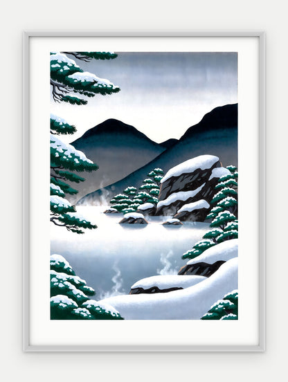 Plakat Źródło w ramie, oprawa: aluminium srebrne, z passe-partout, format 30 × 40 cm