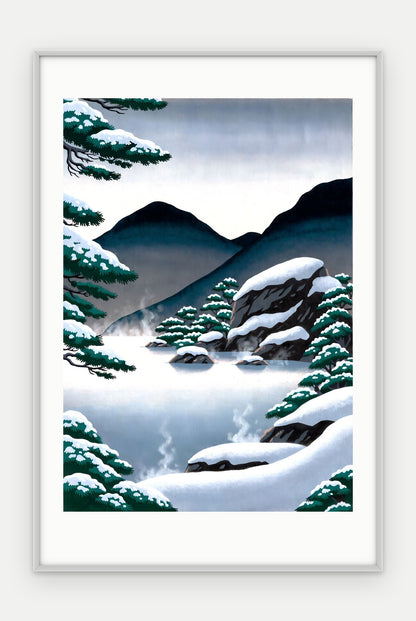 Plakat Źródło w ramie, oprawa: aluminium srebrne, z passe-partout, format 40 × 60 cm