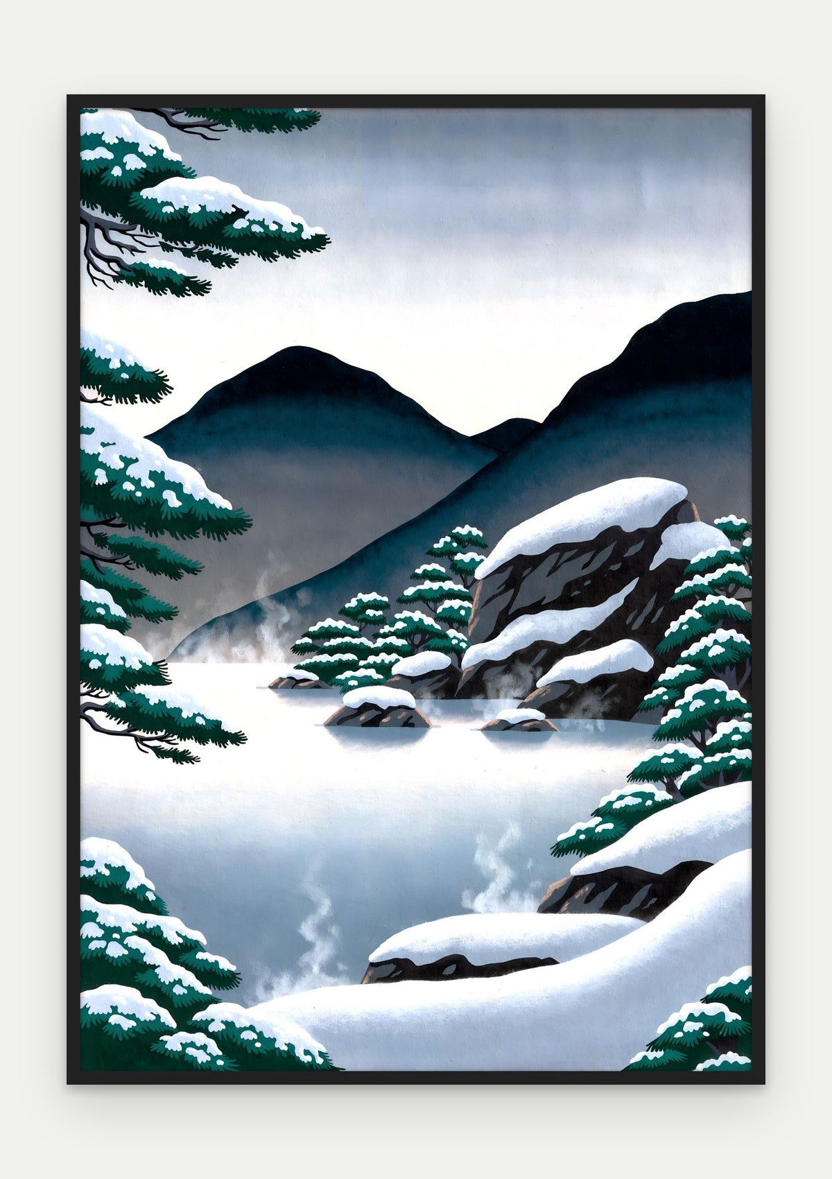 Plakat Źródło w ramie, oprawa: drewno czarne, format 70 × 100 cm