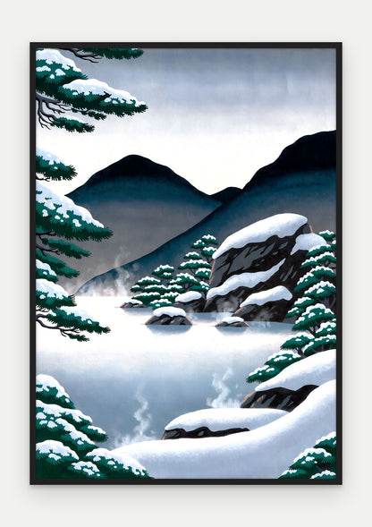 Plakat Źródło w ramie, oprawa: drewno czarne, format 70 × 100 cm