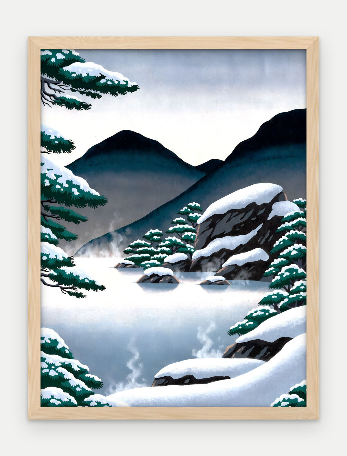 Plakat Źródło w ramie, oprawa: drewno naturalne, format 30 × 40 cm