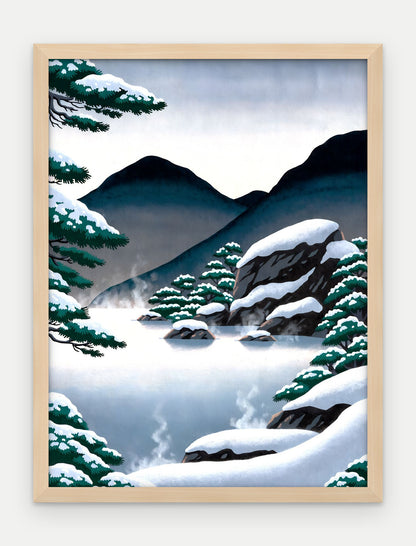Plakat Źródło w ramie, oprawa: drewno naturalne, format 30 × 40 cm
