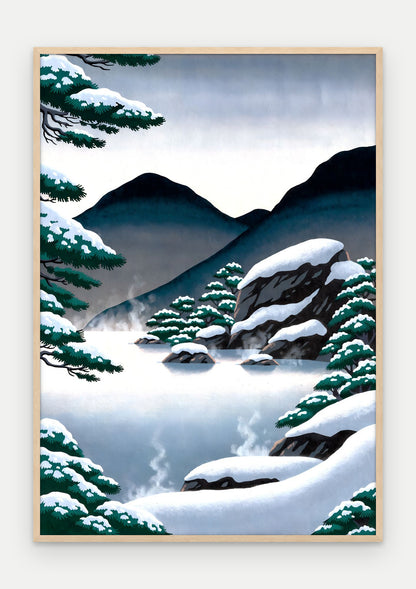 Plakat Źródło w ramie, oprawa: drewno naturalne, format 70 × 100 cm