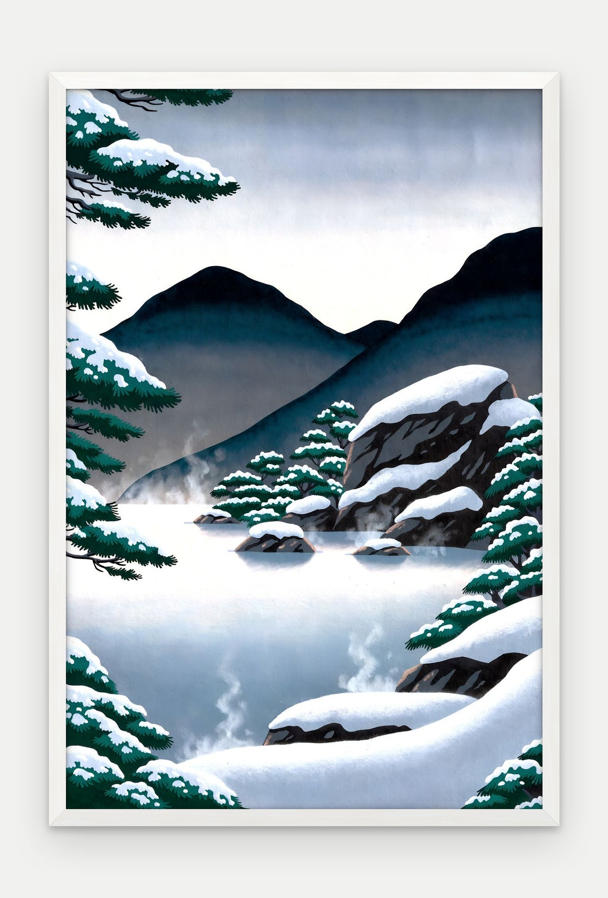 Plakat Źródło w ramie, oprawa: drewno białe, format 40 × 60 cm