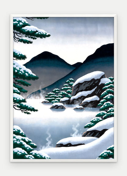 Plakat Źródło w ramie, oprawa: drewno białe, format 50 × 70 cm