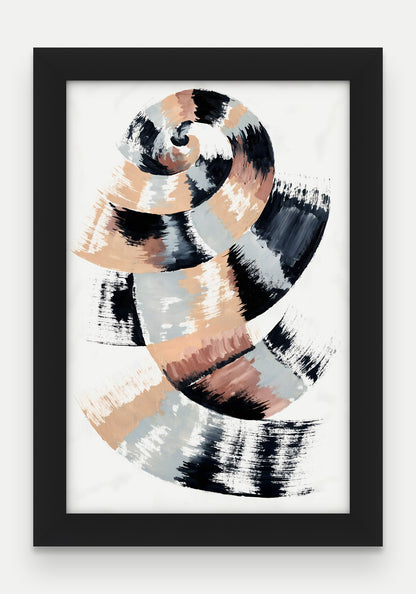 Obraz na płótnie Zwój w ramie, oprawa: drewno czarne, format 20 × 30 cm