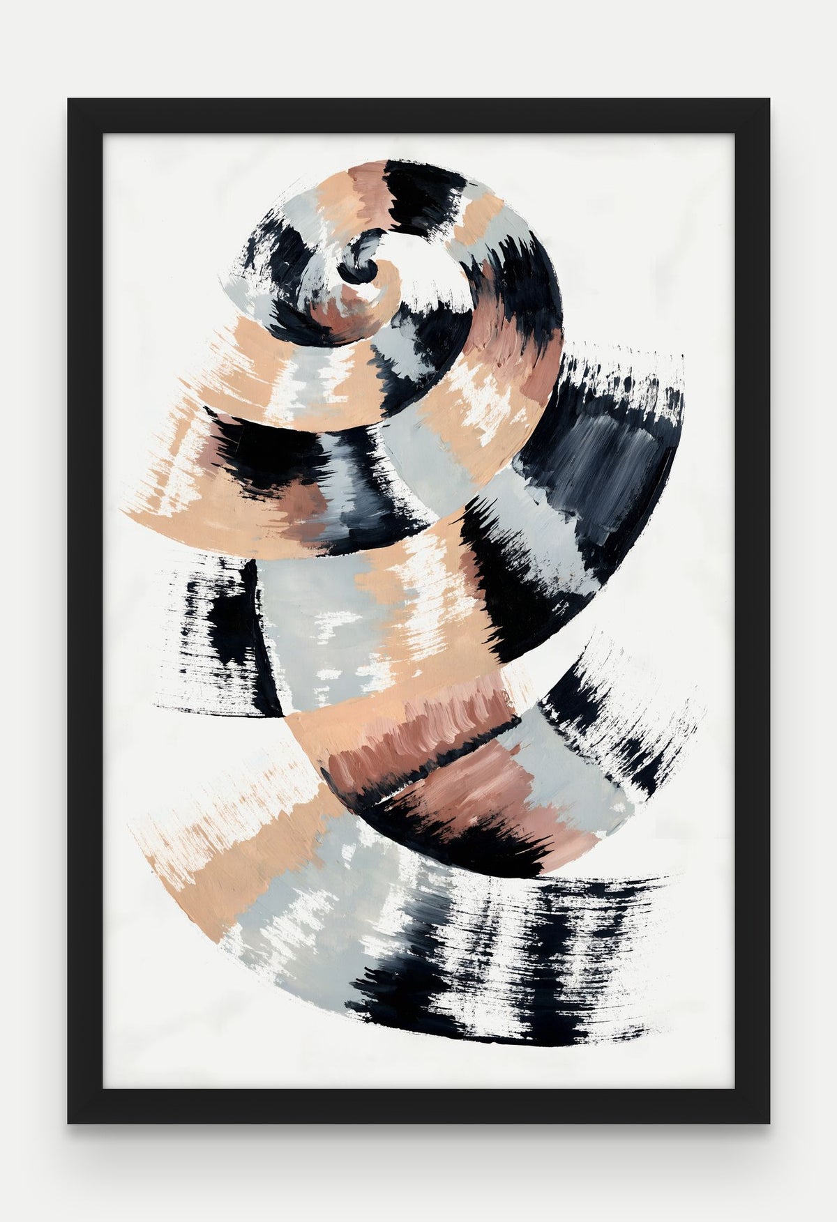 Obraz na płótnie Zwój w ramie, oprawa: drewno czarne, format 40 × 60 cm