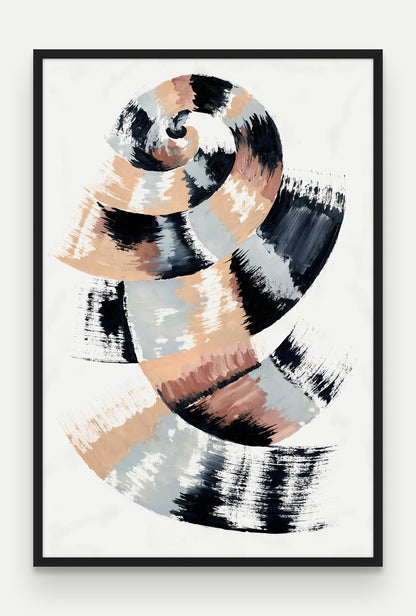 Obraz na płótnie Zwój w ramie, oprawa: drewno czarne, format 80 × 120 cm