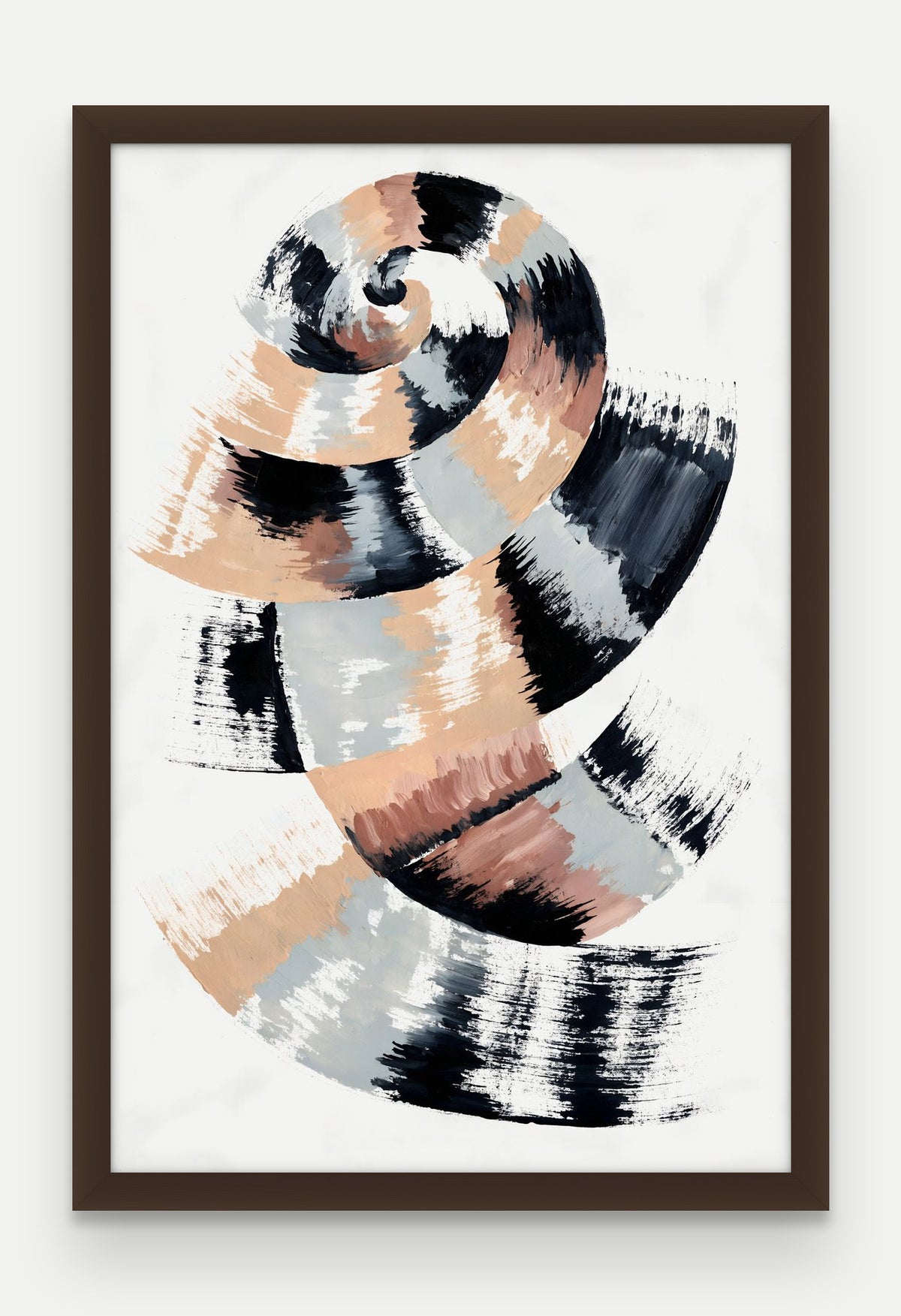 Obraz na płótnie Zwój w ramie, oprawa: drewno brązowe, format 40 × 60 cm