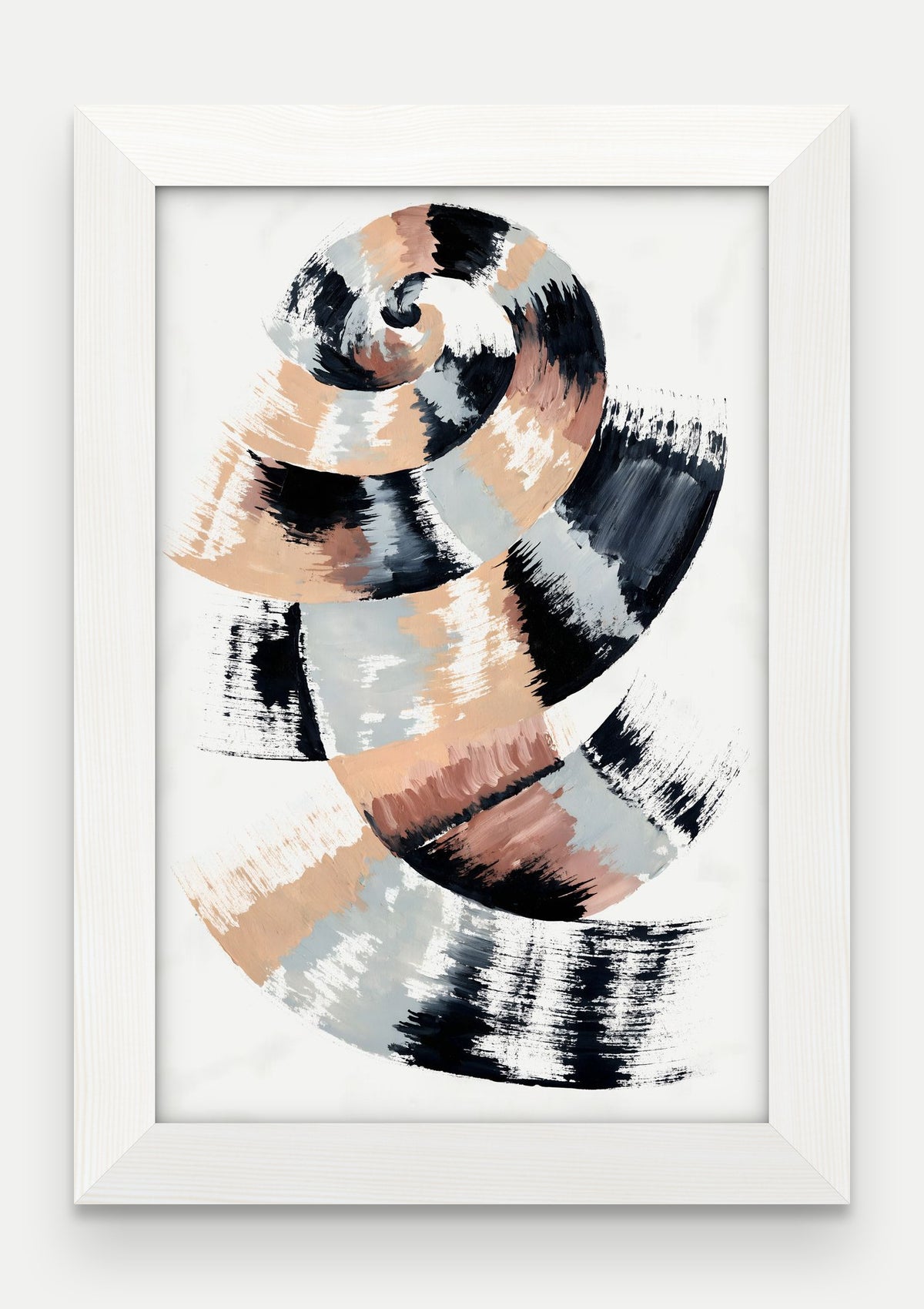 Obraz na płótnie Zwój w ramie, oprawa: drewno białe, format 20 × 30 cm