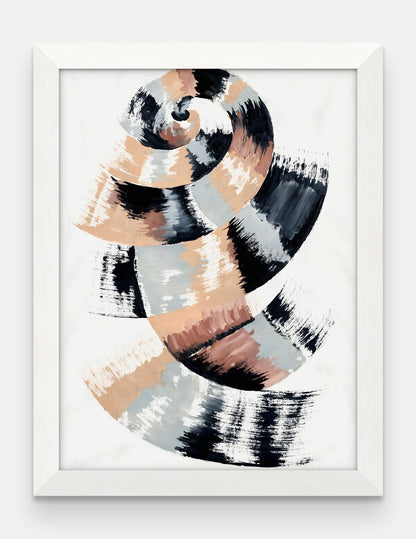Obraz na płótnie Zwój w ramie, oprawa: drewno białe, format 30 × 40 cm