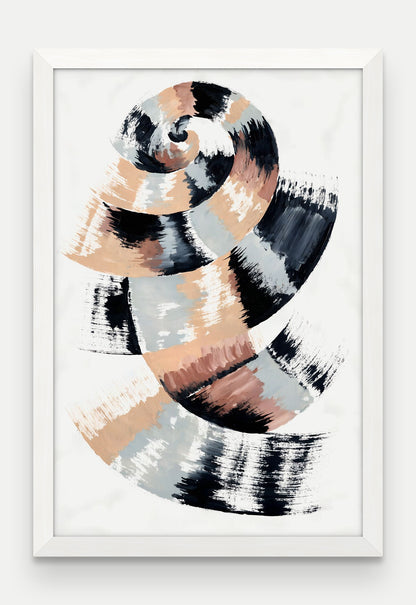 Obraz na płótnie Zwój w ramie, oprawa: drewno białe, format 40 × 60 cm