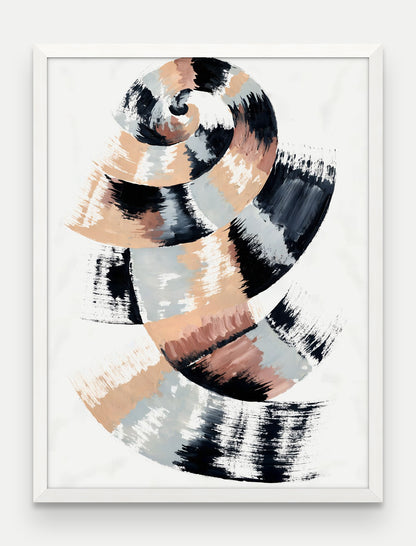 Obraz na płótnie Zwój w ramie, oprawa: drewno białe, format 60 × 80 cm