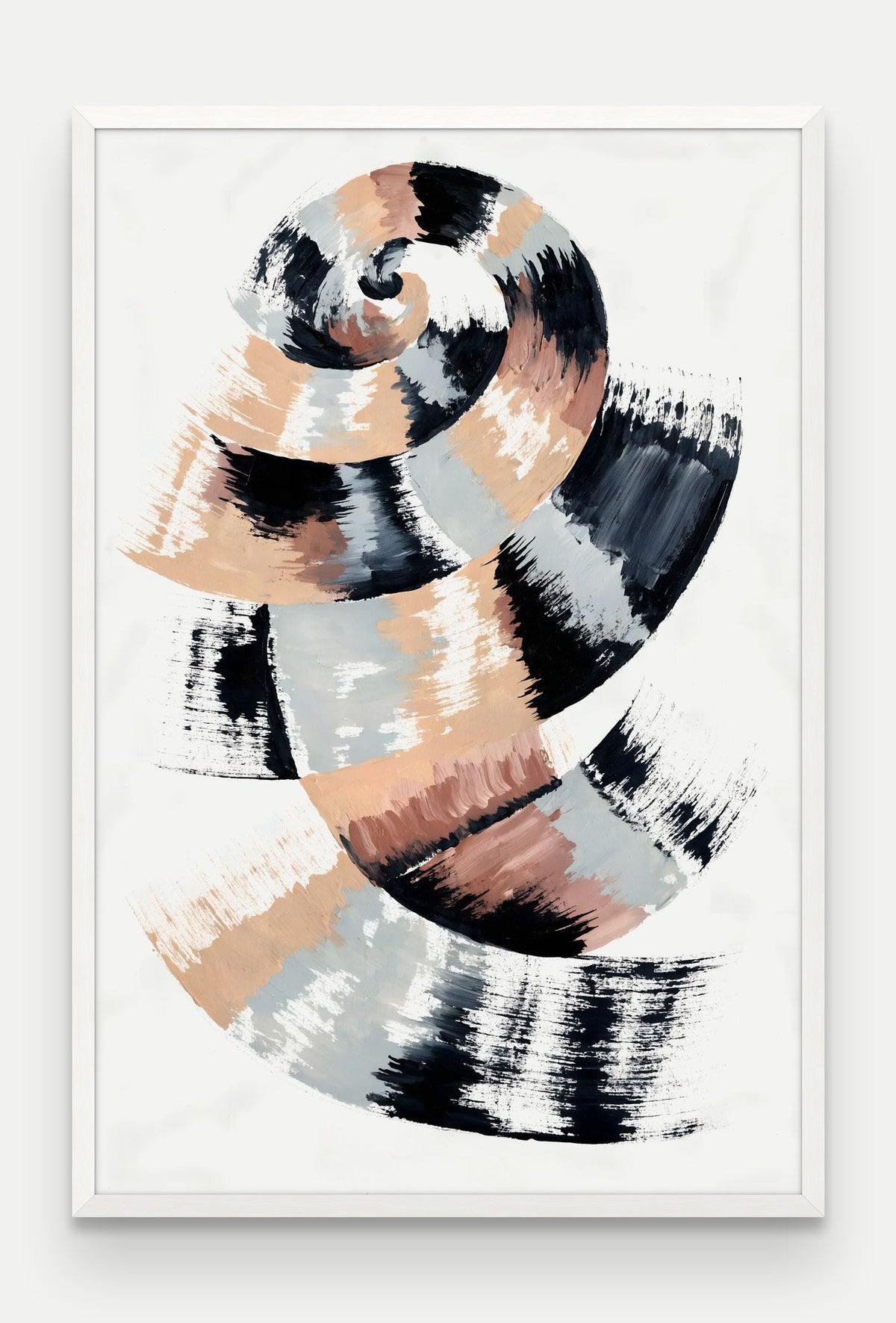 Obraz na płótnie Zwój w ramie, oprawa: drewno białe, format 80 × 120 cm